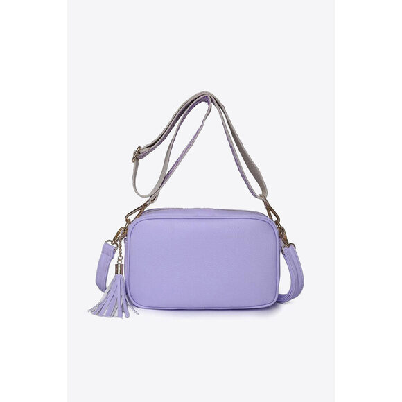 PU Leather Tassel Crossbody Bag - Picture 11 of 15